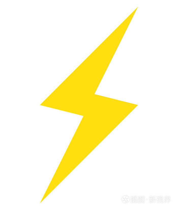 闪电闪光矢量图标