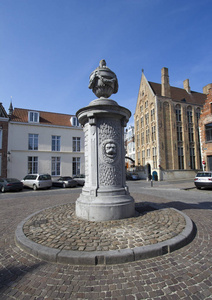 在布鲁日，比利时的雕像