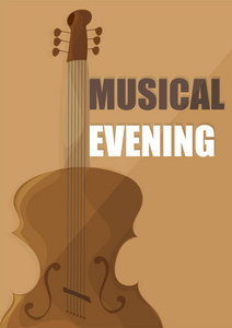 古典音乐与小提琴音乐会的海报