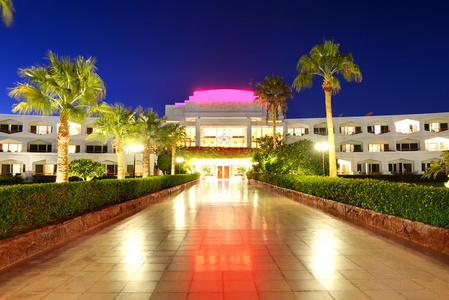 日落和娱乐领域的豪华酒店，沙姆沙伊赫