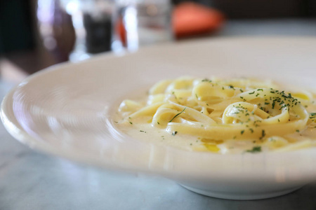 意大利菜, fettucini 意大利面和奶酪