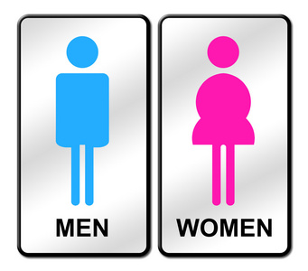 厕所女标志图片