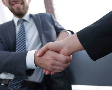 商务握手，表示祝贺或伙伴关系的概念