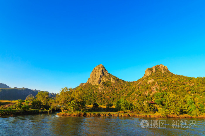 泰国华欣的山崩地貌景观