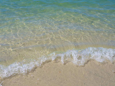 海滩海蓝天晴朗天气暑假旅游目的地