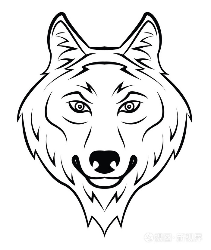狼矢量图插画-正版商用图片07ssu8-摄图新视界