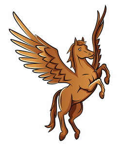 夏天穿过薰衣草田野运行飞马座的剪影天使翅膀的男孩抱着一只发光的