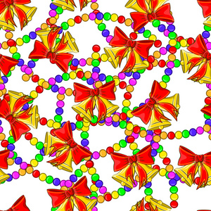 圣诞的钟声矢量无缝模式