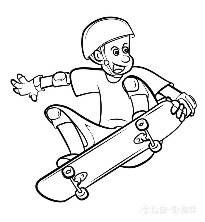 滑板玩家插画-正版商用图片07svnt-摄图新视界