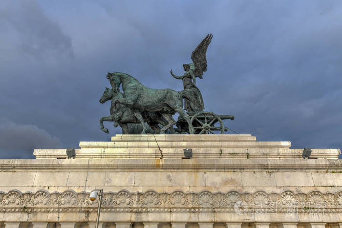 祖国的祭坛也被称为在意大利罗马的维克多伊曼纽尔的国家纪念碑