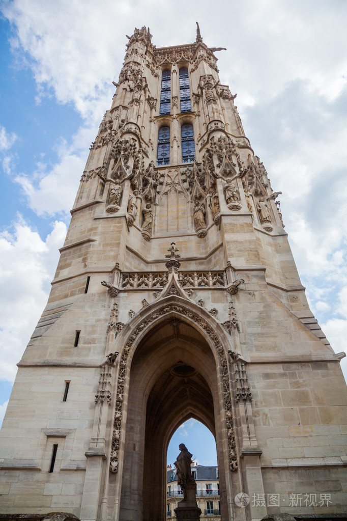 在巴黎法国的圣雅克塔