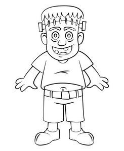 科学怪人图片-科学怪人素材-科学怪人插画-摄图新视界