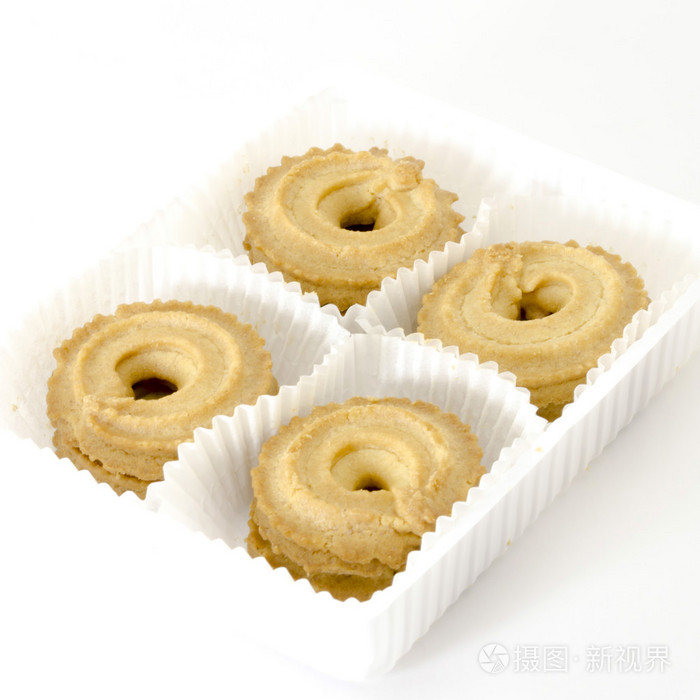 cookie在白色隔离