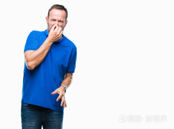 难以忍受的气味, 用手指在鼻子上屏住呼吸