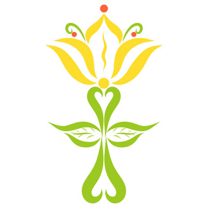 在基座上有一个十字架, 一个创造性的基督教永恒生命的象征白色的