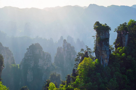 张家界山脉, 中国