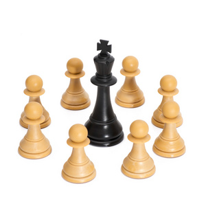 西洋棋棋子上白色隔离