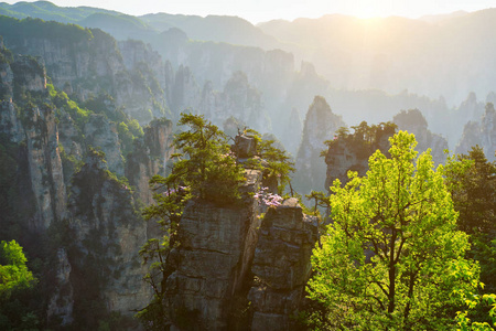 张家界山脉, 中国