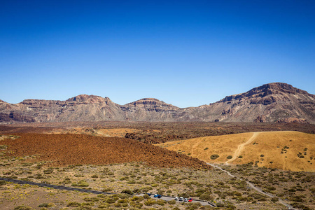 Teide 国家公园的美丽的风景, 特内里费岛, 加那利群岛, 西班牙