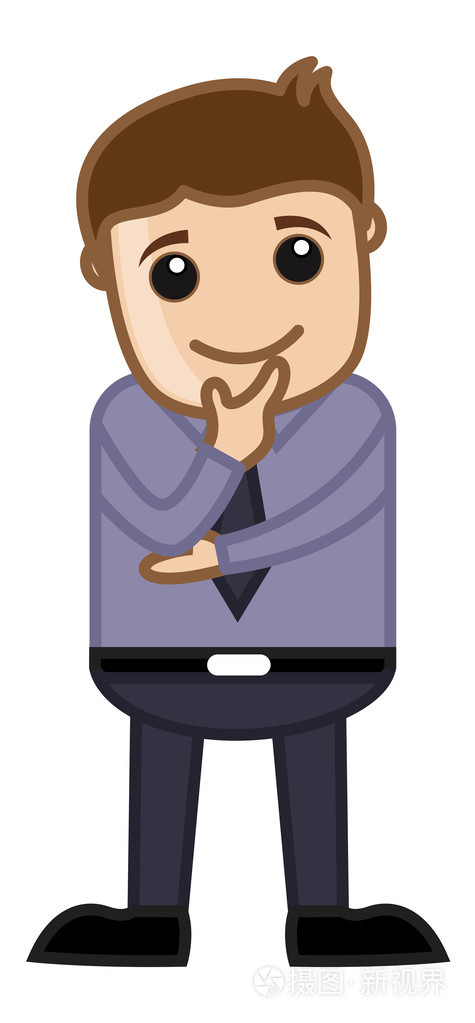 男人规划-办公室公司卡通人