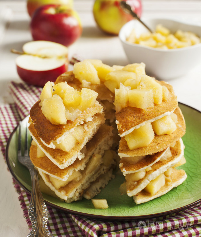 苹果汁煎饼