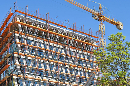 建设的新的办公大楼照片