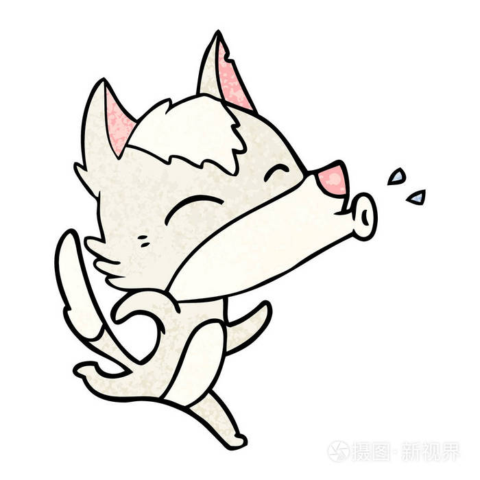 咆哮狼动画片的媒介例证