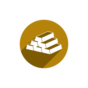 符号标志标志插图水晶, 矿物质, 金条.