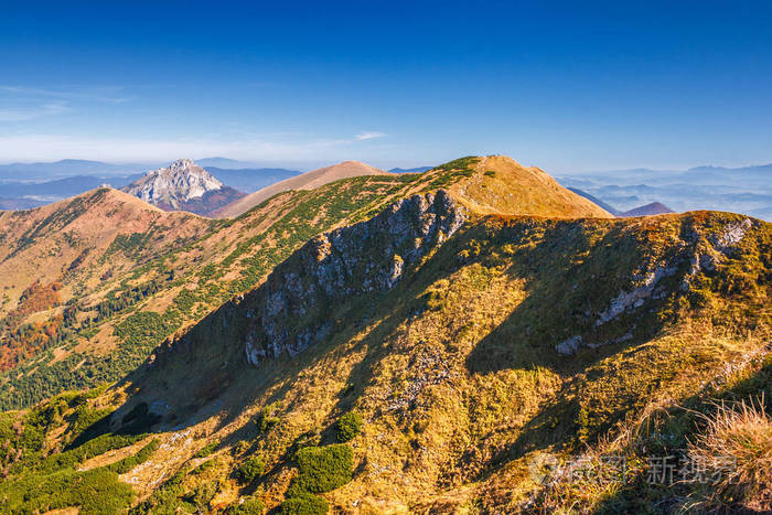 斯洛伐克vratna山谷的山脊