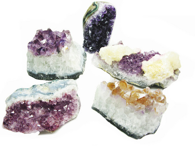 紫晶 geode 地质晶体