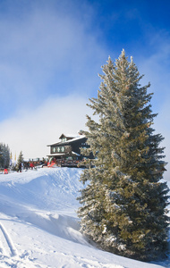 滑雪度假村萨尔斯堡。奥地利