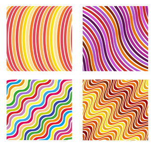 抽象颜色波形背景。织物线条图案