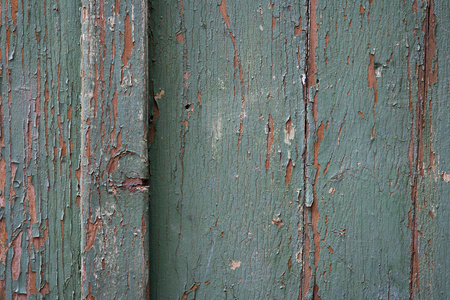 旧的绿色木板