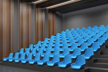 电影院内角, 蓝色椅