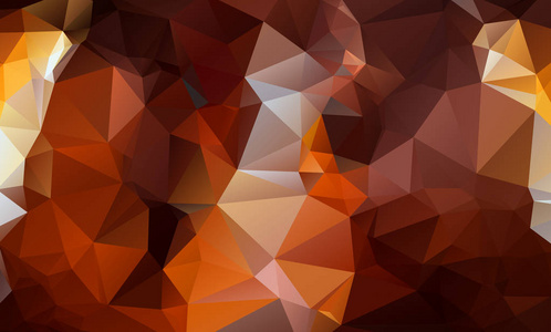 全多色低聚物中具有三角形图案的不规则多边形背景