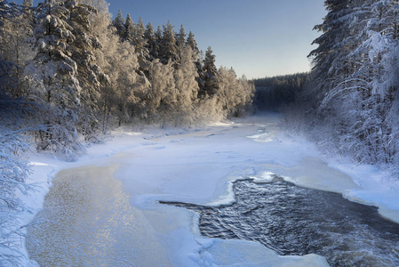 冬季在拉普兰, 瑞典, Norrbotten