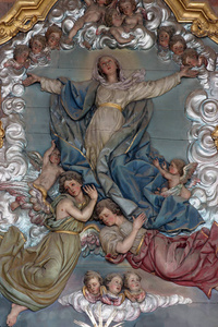 圣母玛利亚的假设, 在 Marija na 穆里, 克罗地亚的教区教会的主祭坛