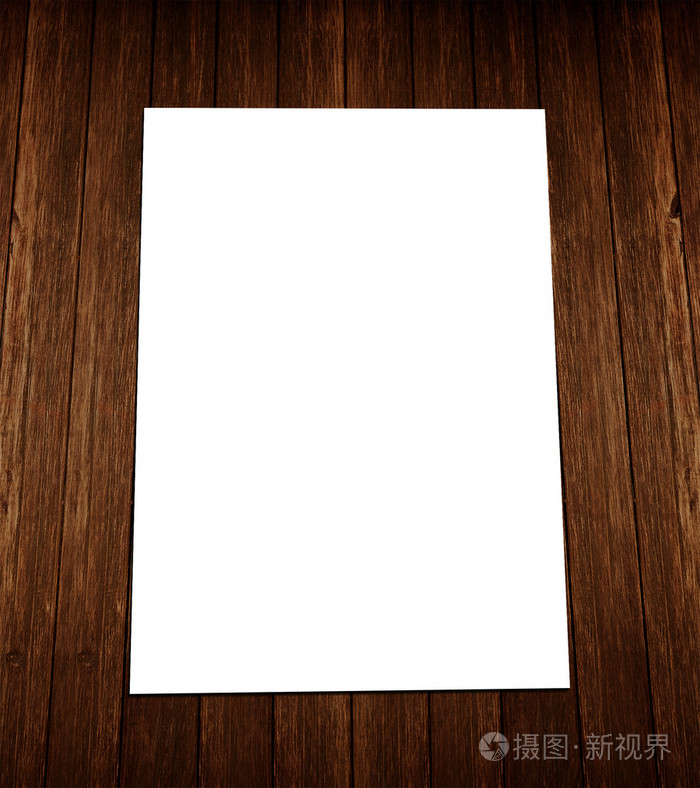 木材白色空白活页