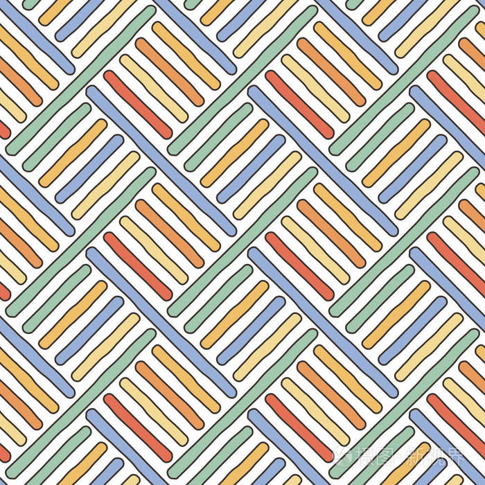 对角线无缝涂鸦图案插画-正版商用图片07vzma-摄图新视界