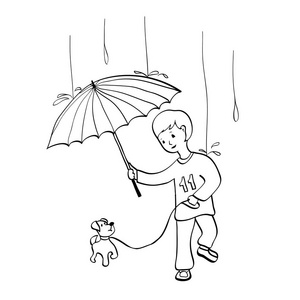3d 男人母亲女儿在雨中在雨中的女孩雨中漫步运动模糊行人横过 hong