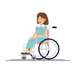 动漫中坐轮椅的少女图片