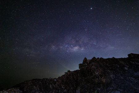 普吉岛长曝光夜间摄影与银河