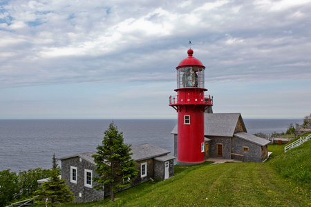 在 gaspesie，魁北克的灯塔