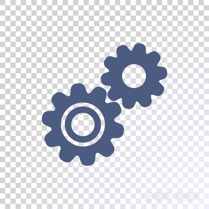 透明背景下的齿轮插图