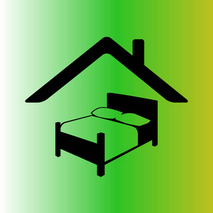 简单床向量图标照片