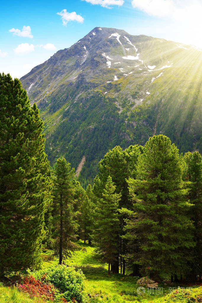 自然公园 riesenferner 在白云岩阿尔卑斯, 南蒂罗尔, 意大利照片