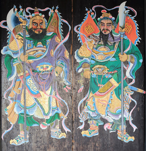 在中国门神照片