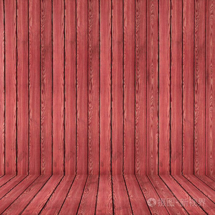 木材纹理背景。红木墙和地板