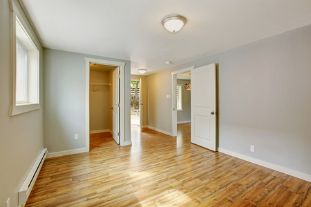 空房子内部.走入式衣柜卧室照片