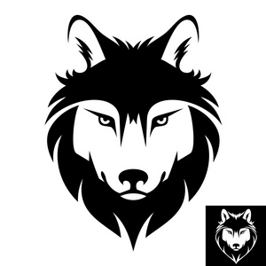 狼头标志或图标